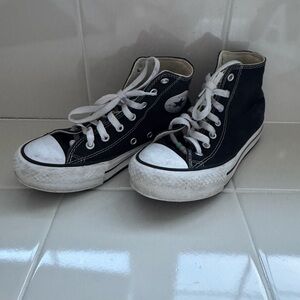 Converse Kids Black and White High-Top Sneakers